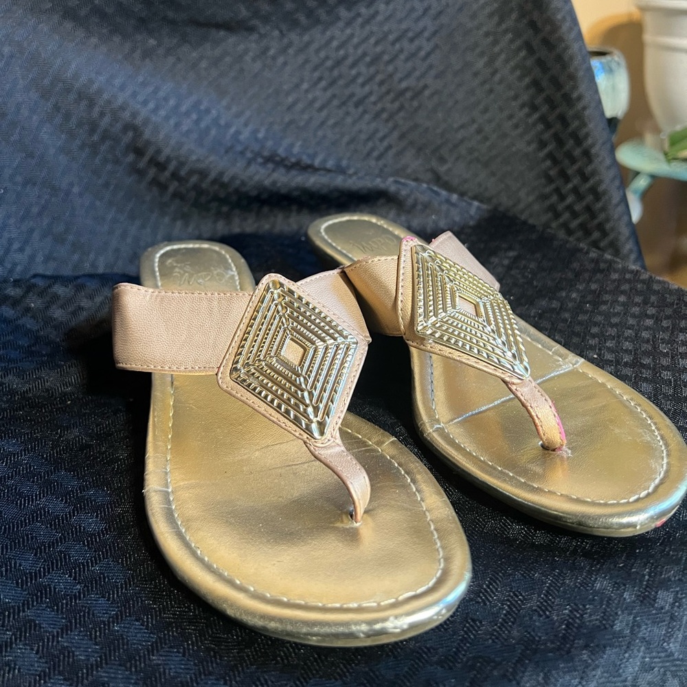 Impo Metallic Pink and Gold Sandals
